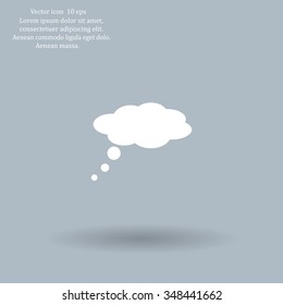  speech bubbles icon, vector illustration. Flat design style