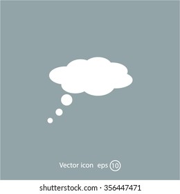 speech bubbles icon, vector illustration. Flat design style