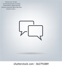 Speech bubbles icon, vector illustration