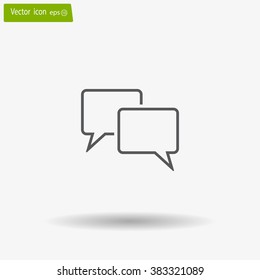 Speech bubbles icon. vector illustration