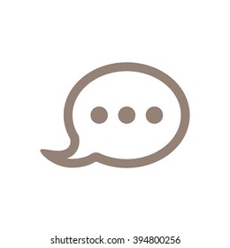 Speech bubbles  icon, vector illustration. Flat design style