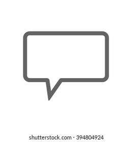 Speech bubbles  icon, vector illustration. Flat design style