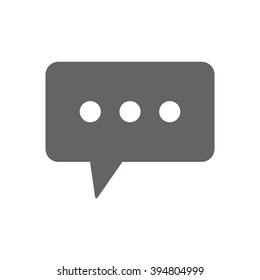 Speech bubbles  icon, vector illustration. Flat design style