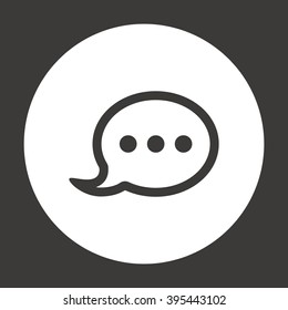 Speech bubbles  icon, vector illustration. Flat design style