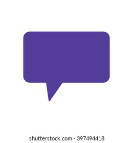 Speech bubbles  icon, vector illustration. Flat design style