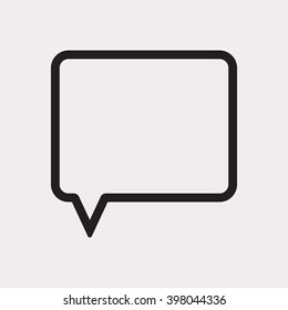 Speech bubbles  icon, vector illustration. Flat design style