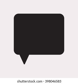 Speech bubbles  icon, vector illustration. Flat design style
