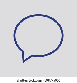 Speech bubbles  icon, vector illustration. Flat design style
