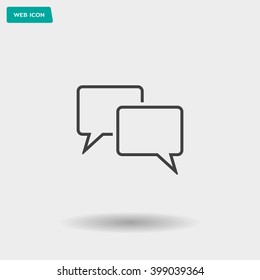 Speech bubbles icon. vector illustration