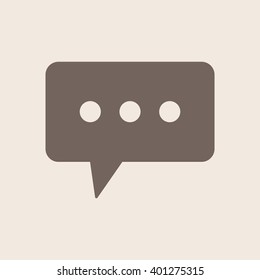 Speech bubbles  icon, vector illustration. Flat design style