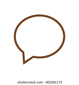 Speech bubbles  icon, vector illustration. Flat design style