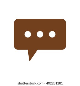 Speech bubbles  icon, vector illustration. Flat design style