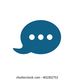 Speech bubbles  icon, vector illustration. Flat design style