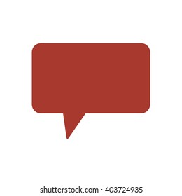 Speech bubbles  icon, vector illustration. Flat design style