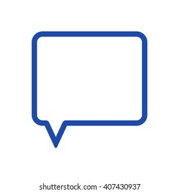 Speech bubbles  icon, vector illustration. Flat design style