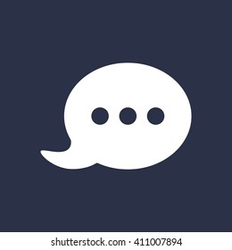 Speech bubbles  icon, vector illustration. Flat design style