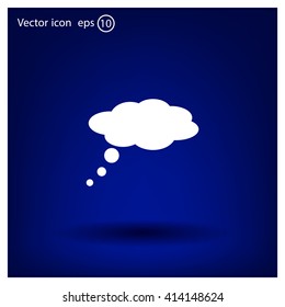  speech bubbles icon, vector illustration. Flat design style