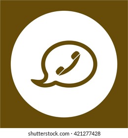 Speech bubbles  icon, vector illustration. Flat design style
