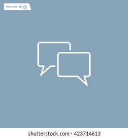 Speech bubbles icon. vector illustration