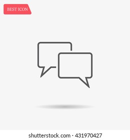 Speech bubbles icon. vector illustration