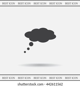  speech bubbles icon, vector illustration. Flat design style
