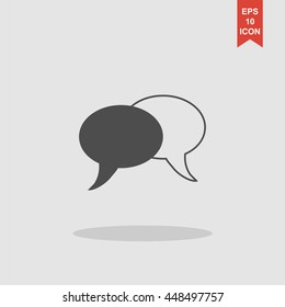 Speech bubbles icon. vector illustration EPS 10