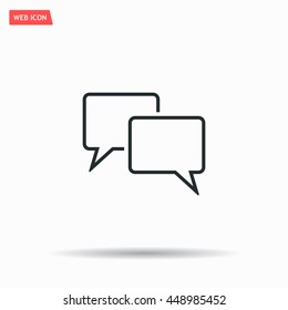 Speech bubbles icon. vector illustration