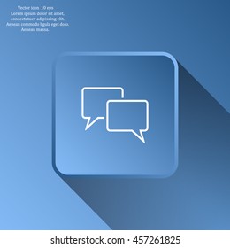Speech bubbles icon. vector illustration