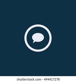 Speech bubbles icon. vector illustration