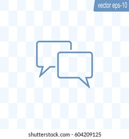 Speech bubbles icon. vector illustration