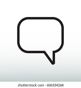 Speech bubbles icon, vector illustration. Flat design eps 10