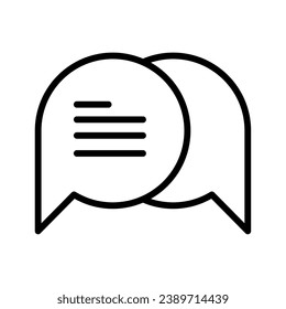 speech bubbles icon vector isolated
