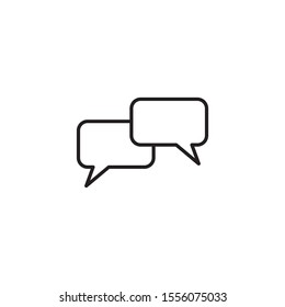 Speech bubbles icon vector on white background