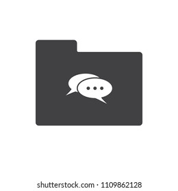 Speech Bubbles icon vector for web design and mobile app in flat style