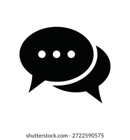 Icono de las burbujas del habla Una representación visual de la comunicación y el diálogo