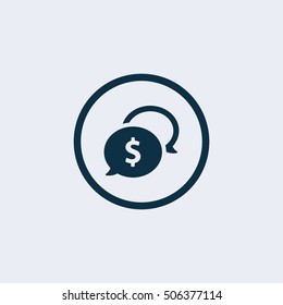 Speech bubbles Icon.Business dialog .Vector