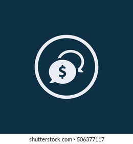 Speech bubbles Icon.Business dialog .Vector