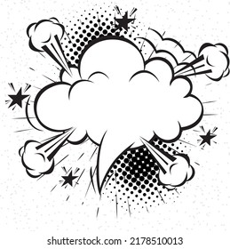 Speech bubbles Icon.Comic blank text speech bubbles in pop art style . vector illustration.