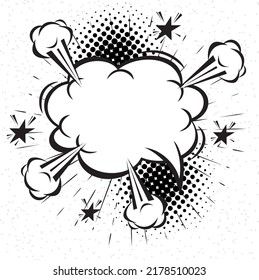 Speech bubbles Icon.Comic blank text speech bubbles in pop art style . vector illustration.