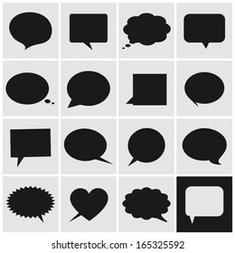 Speech bubbles icons