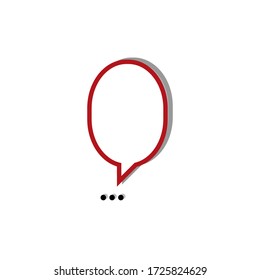 Speech bubbles. Icons for decorating in pictures with dialogue, used for news reports.