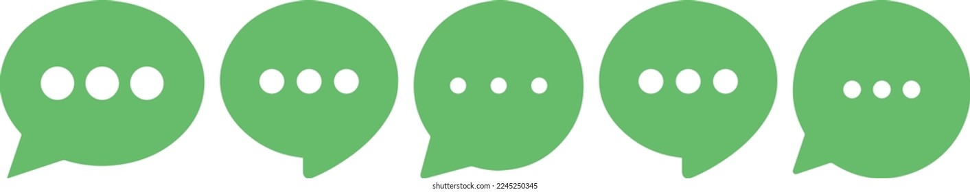 Diseño de iconos de burbujas de voz. conjunto de burbujas de discursos de dibujos animados. Colección de signos de historietas vacías. Conversar y pensar