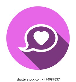 Speech bubbles  icon,vector. Flat design.