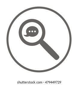 Speech bubbles  icon,vector. Flat design.