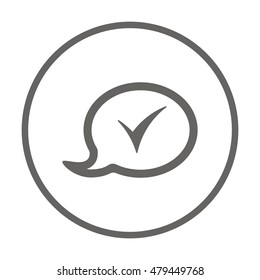 Speech bubbles  icon,vector. Flat design.