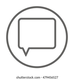 Speech bubbles  icon,vector. Flat design.