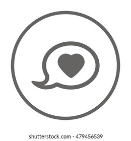 Speech bubbles  icon,vector. Flat design.