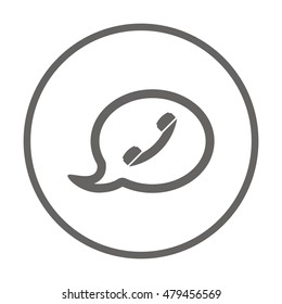 Speech bubbles  icon,vector. Flat design.