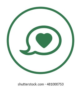 Speech bubbles  icon,vector. Flat design.