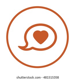 Speech bubbles  icon,vector. Flat design.